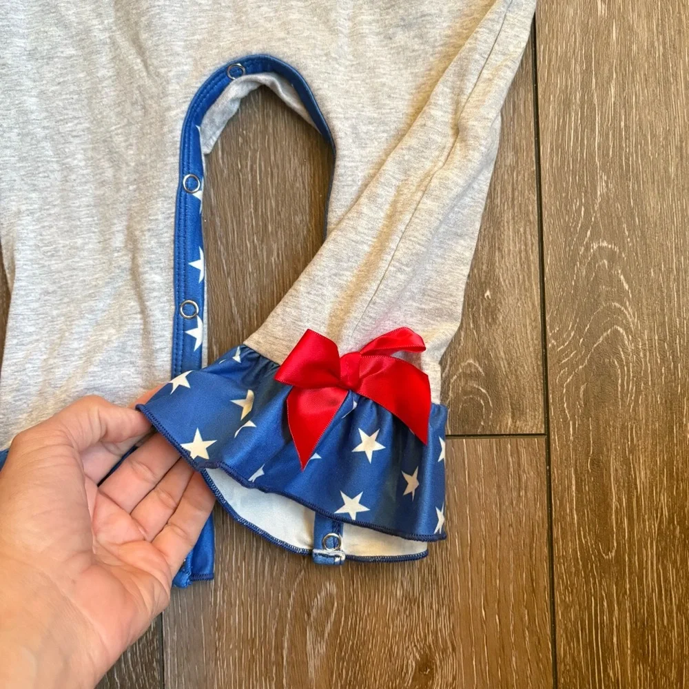 Marie Nicole Red, White and Blue Romper‎